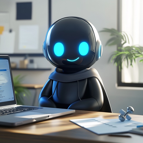 Fictional AI robot character Captain Refactor, Codebase Fitness Coach.