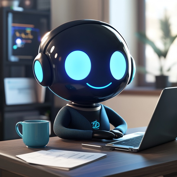 Fictional AI robot character Firebase Fiona, Backend Operations Manager.